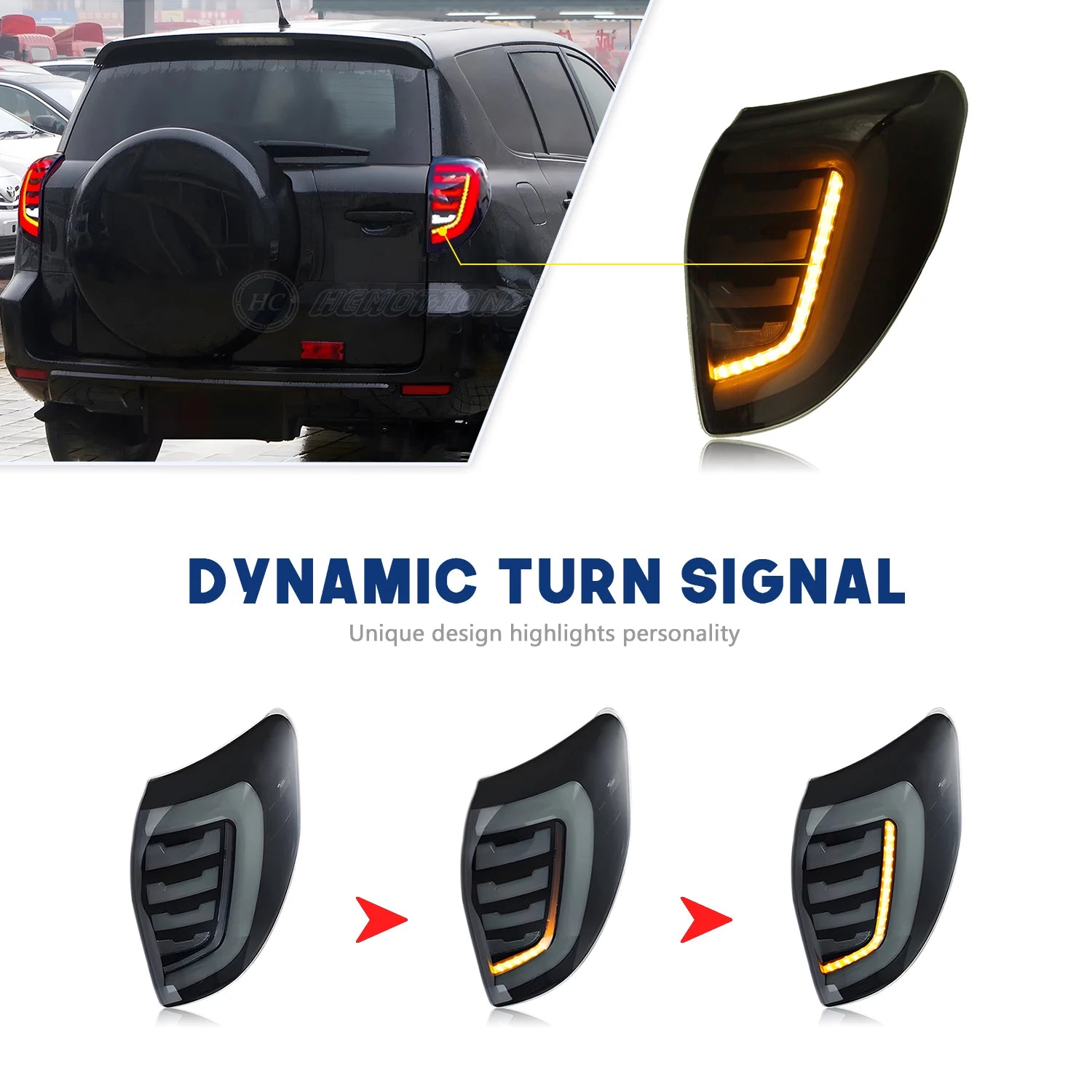 Toyota Rav4 3th GEN 2006-2012 LED Tail Lights RGB HCMOTIONZ