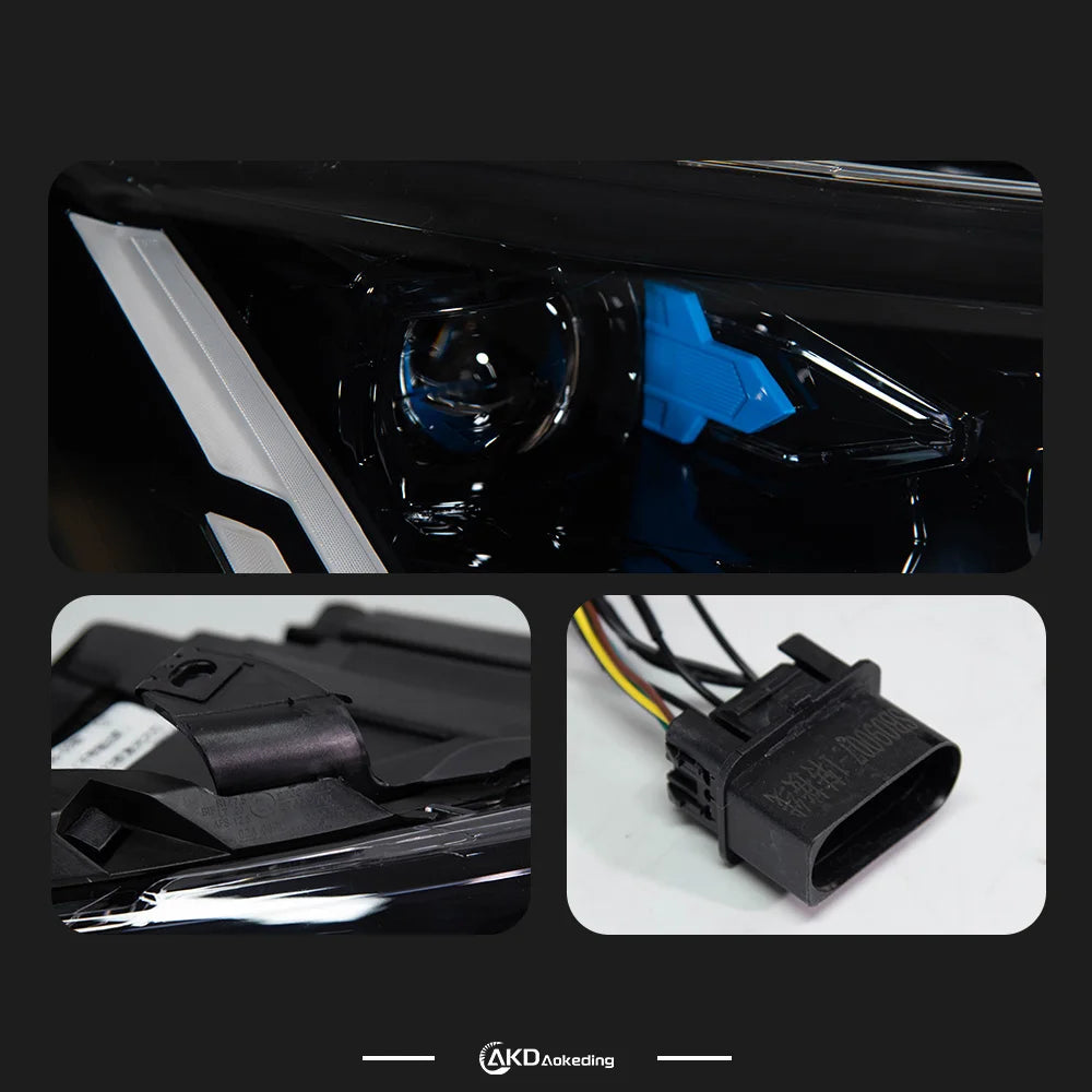 Audi Q7 4L 2006-2015 LED Headlight Projector Lens Laser Style AKD