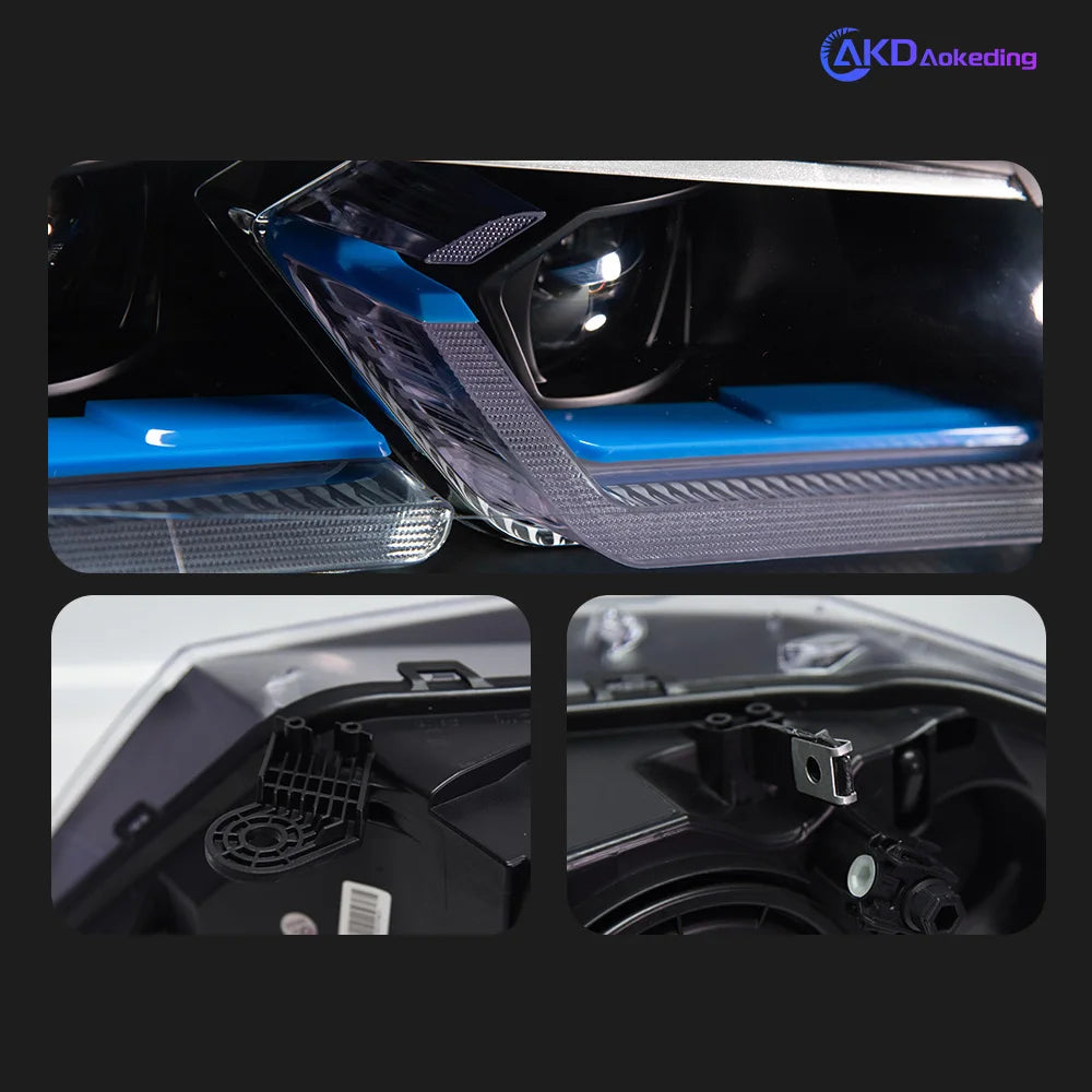BMW X3 F25 2010-2013 LED Led Headlights Projector Lens Laser Style AKD