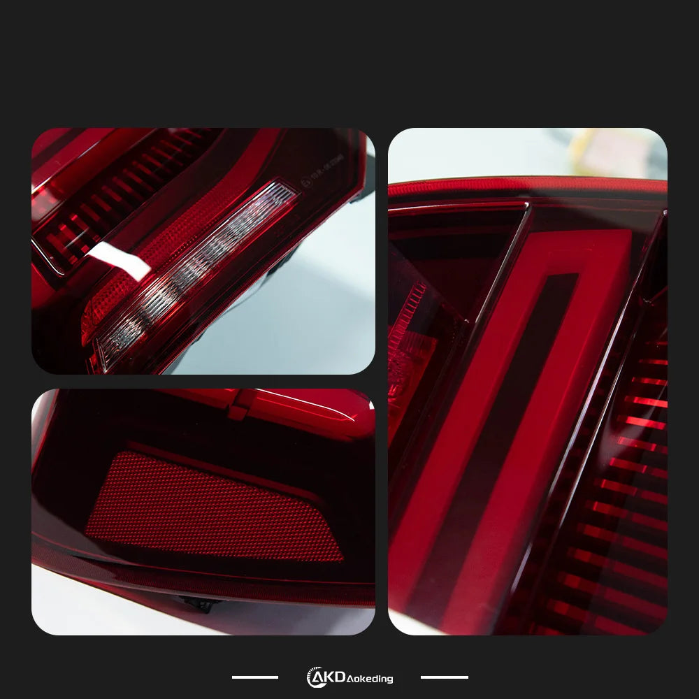 VW Volkswagen Polo MK5 LED 2011-2018 Tail Lights Red Smoked AKD
