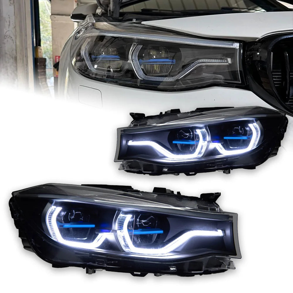 BMW 3GT F34 2013-2019 LED Headlights Projector Lens Laser Style AKD