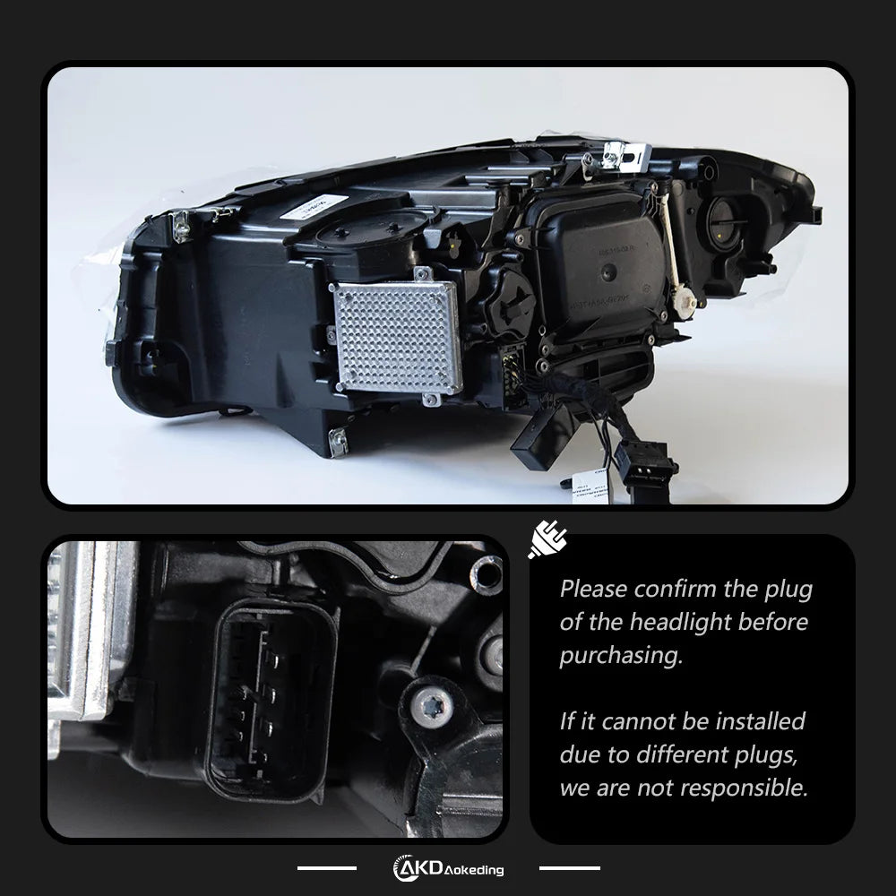 BMW 5 Series F10 F11 2010-2016 LED Headlights Projector Lens X5 Style AKD