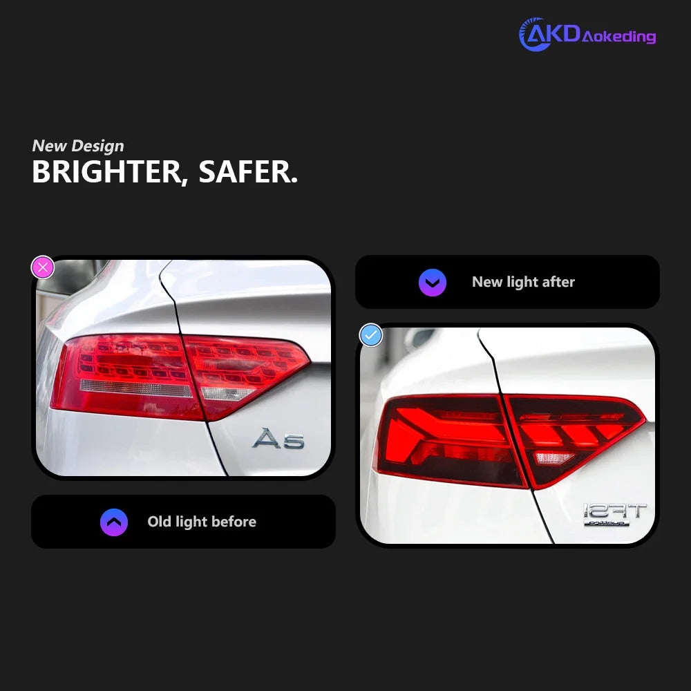 Audi A5 S5 RS5 8T 8F 2008-2016 LED Tail Lights Modern Look AKD