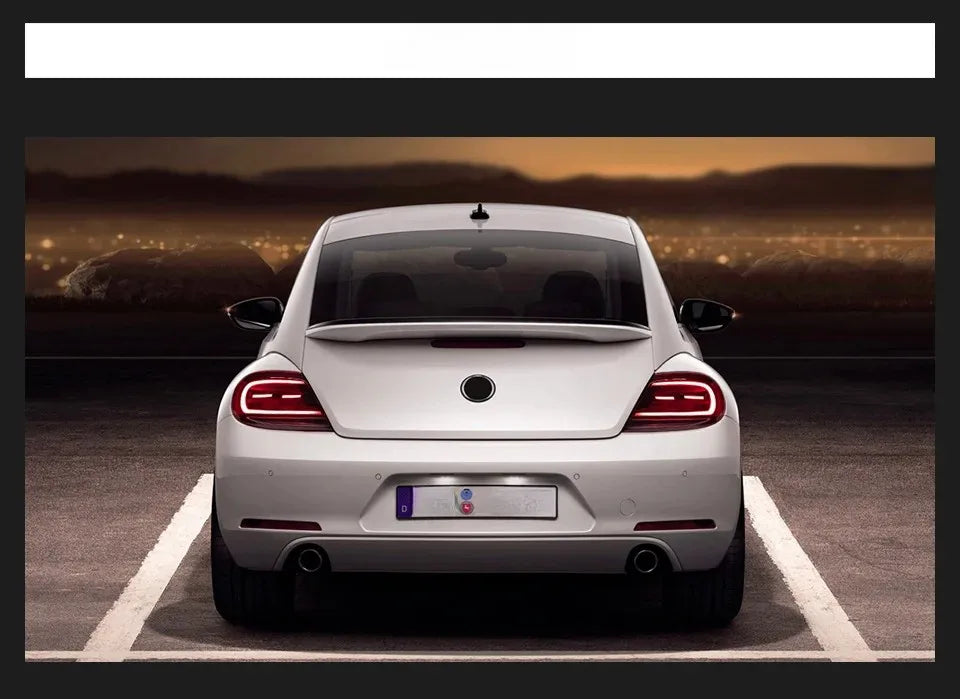 Volkswagen VW Beetle 2013-2019 Red LED Tail Lights W/ Sequential Turn Signal TYPY