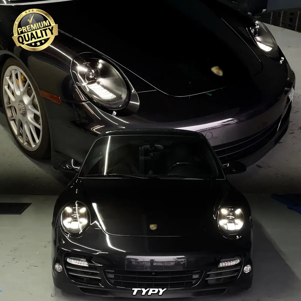 Porsche 911 997 2005-2012 Black Matrix LED Projector Headlights TYPY