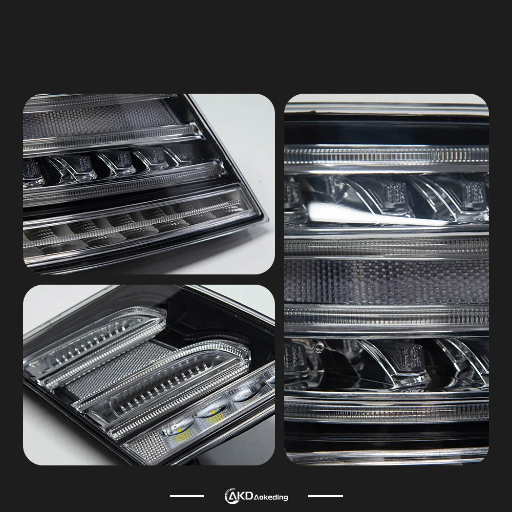 Mercedes-Benz E Class W212 2009-2012 LED Tail lights Modern style Red Smoked AKD