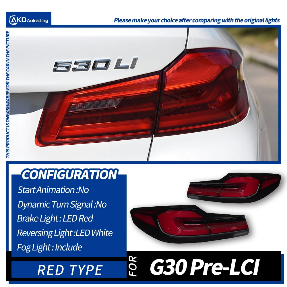 BMW 5 Series M5 F90 G30 G38 2018-2020 Full LED Dynamic Tail Lights AKD