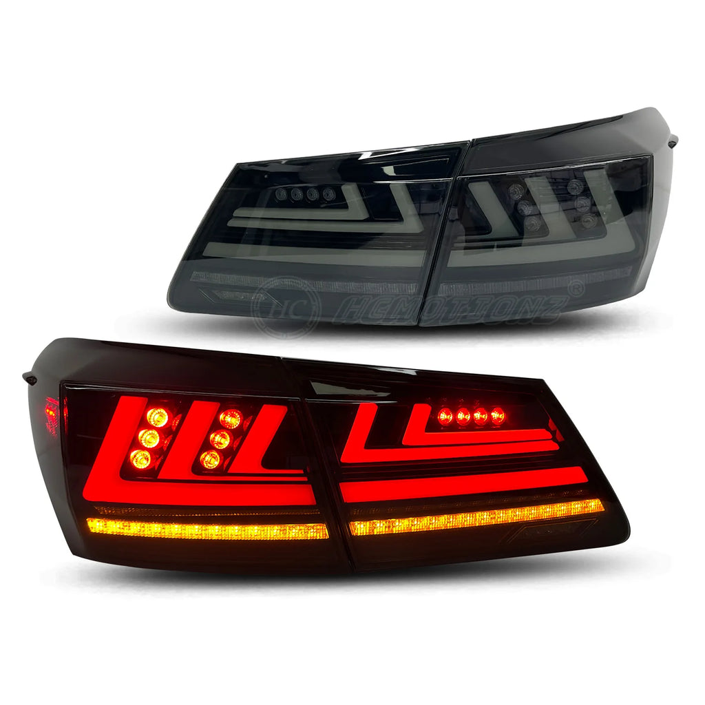 Lexus ES 5th Gen 2006-2012 LED Tail lights Red Smoked HCMOTIONZ