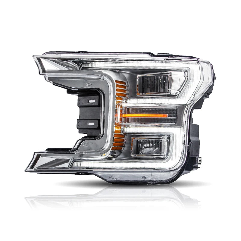 Ford F150 2017-2020 Full LED Headlights Black Chrome VLAND