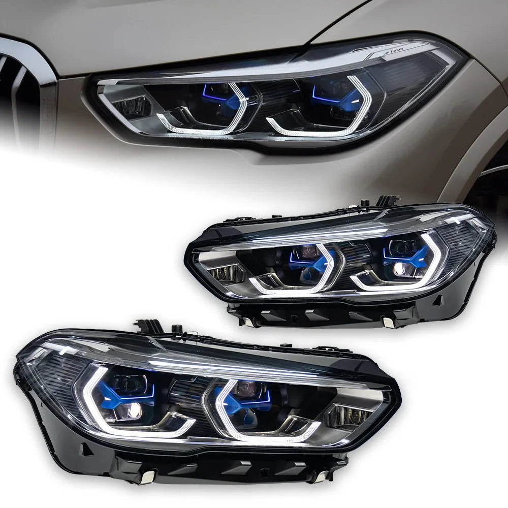BMW X5 G05 X6 G06 2019-2022 LED Headlights Projector Lens Laser Style AKD