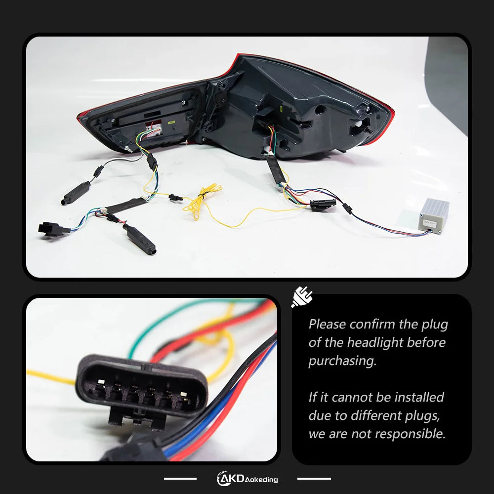 BMW 3 series 3GT F34 2009-2012 LED Tail light Red Smoked AKD