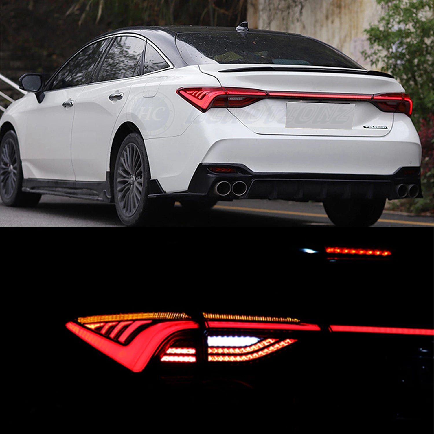 Toyota Avalon 2018-2021 LED Tail lights Red Smoked HCMOTIONZ