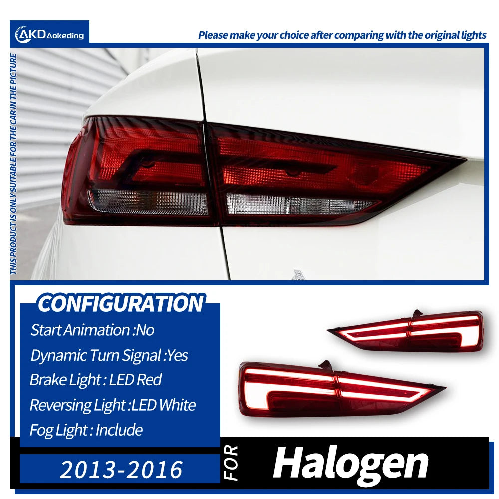Audi A3 S3 RS3 8V 2013-2019 LED Tail lights AKD