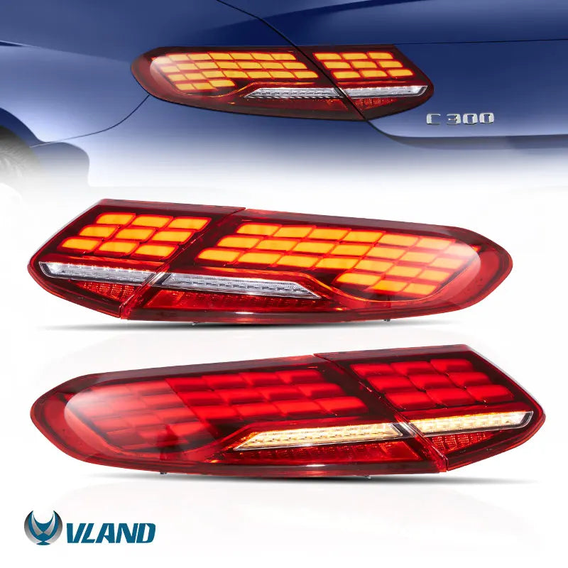 Mercedes-Benz C-Class Coupe / Cabrio C205 A205 2015-2023 LED Tail Lights VLAND