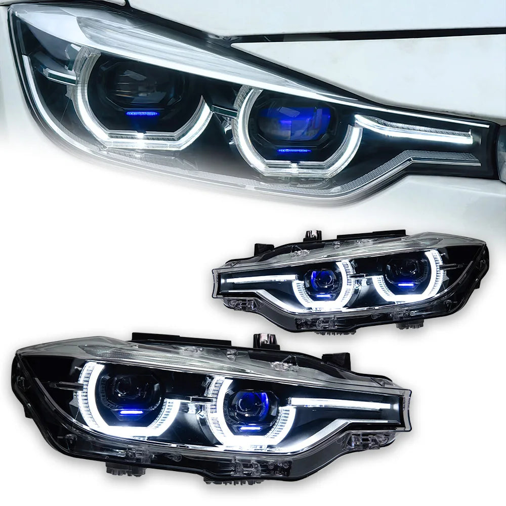 BMW 3 series F30 F31 2012-2019 LED Headlights Projector Lens Laser Style AKD