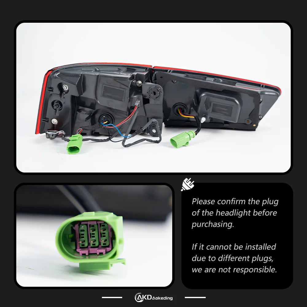 Audi A6 C7 2012-2015 LED Tail light Modern Style Full Set AKD