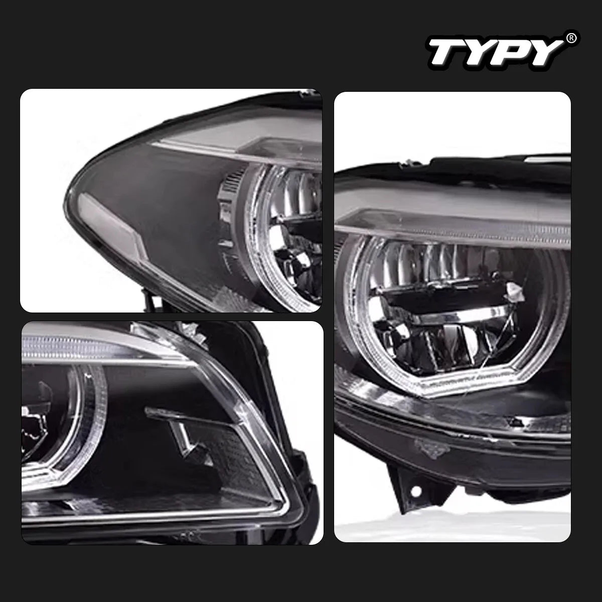 BMW 5 series F10 2010-2013 LED Headlights Dynamic Turn Signals TYPY