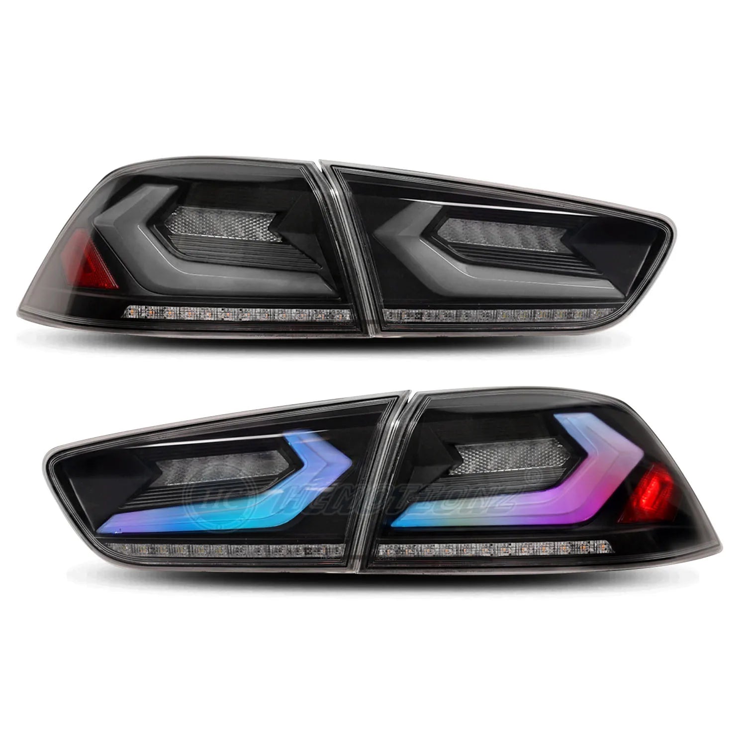 Mitsubishi Lancer Evo X 2007-2018 LED Tail Lights RGB HCMOTIONZ