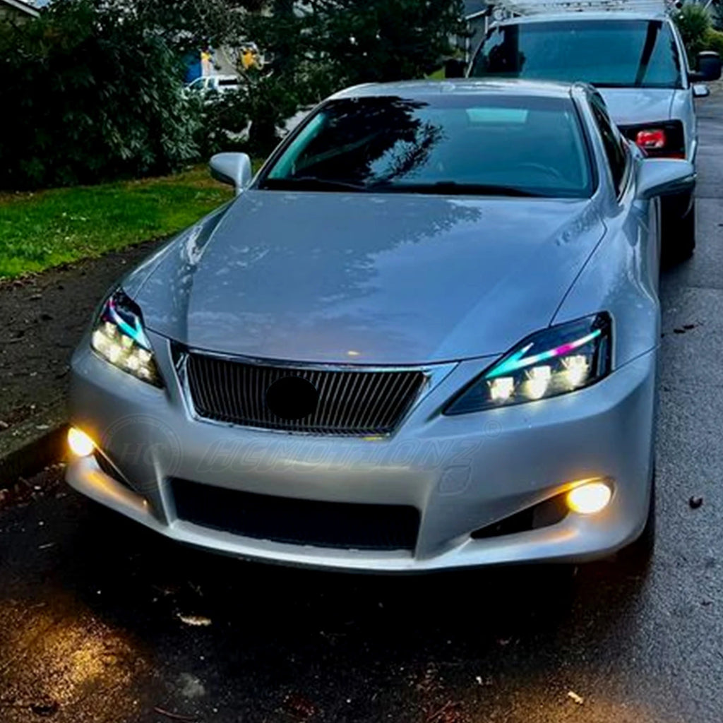 Lexus IS IS-F 2006-2013 LED Headlights RGB Plug and Play HCMOTIONZ