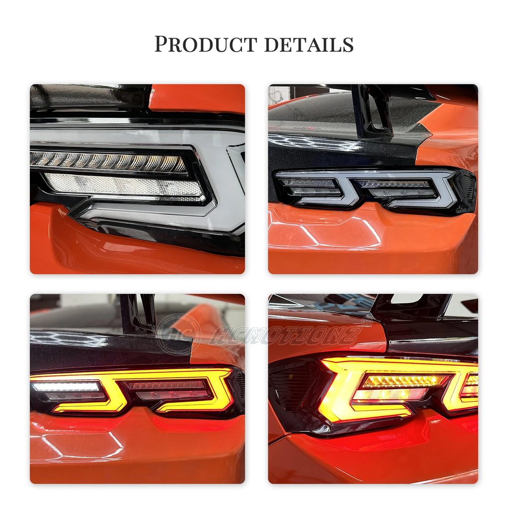 Chevrolet Chevy Camaro 2019-2025 LED Tail Lights White HCMOTIONZ