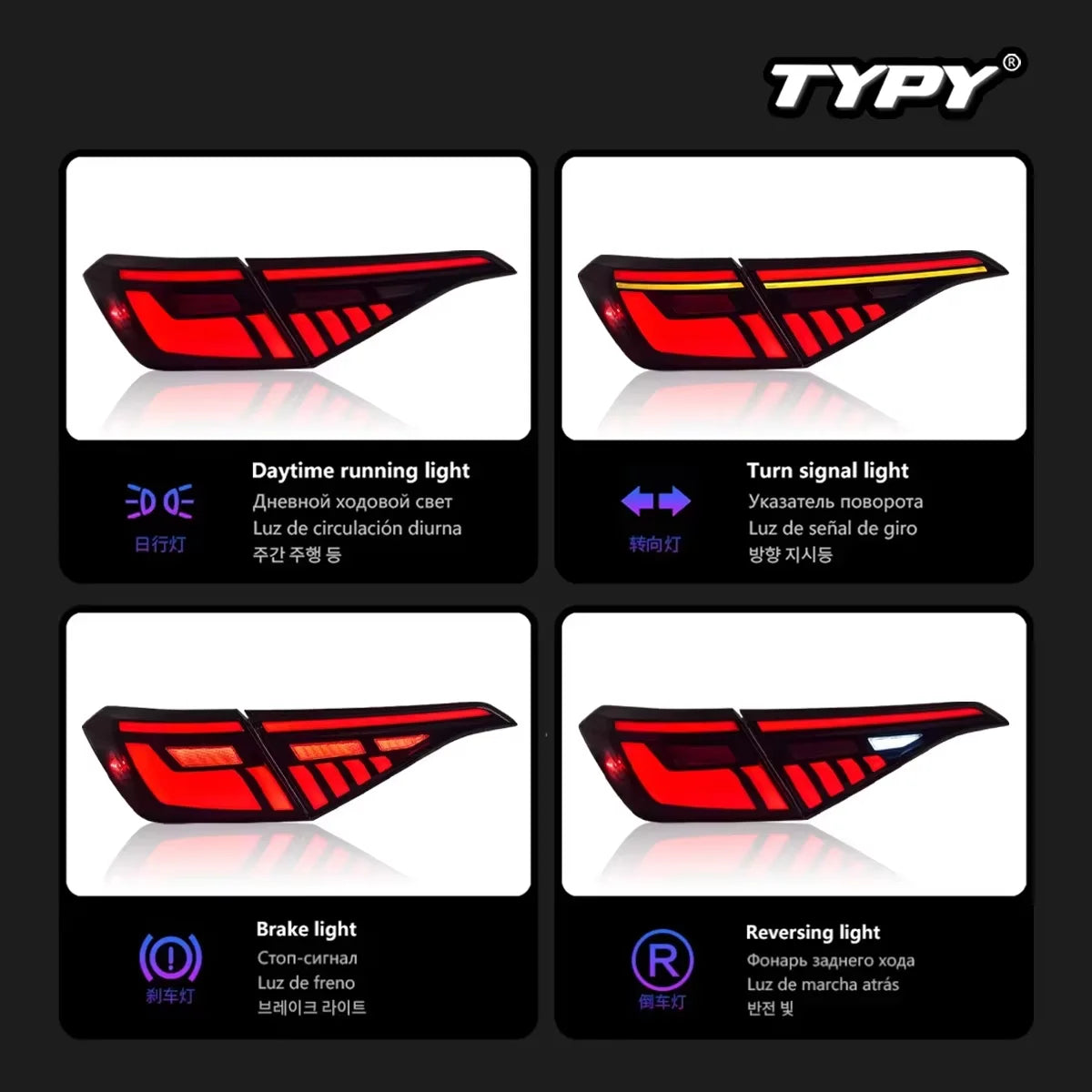 Honda Civic 11th 2022-2023 RGB LED Tail light Rear lamp TYPY