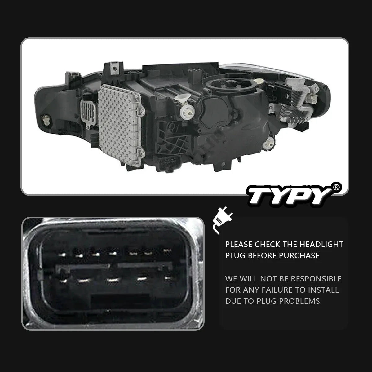 BMW 3 Series F30 F31 2013-2019 LED Headlights Upgrade TYPY