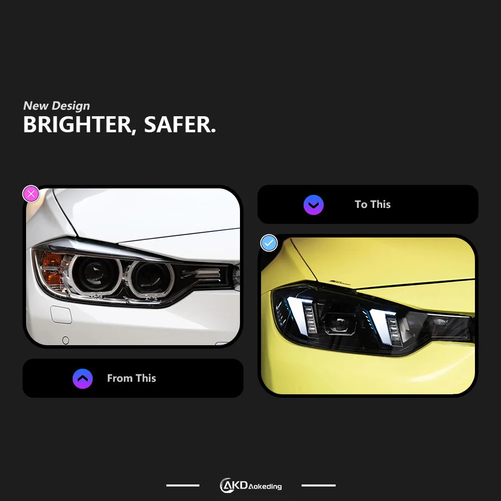 BMW seria 3 F30 F31 2012-2019 Reflektory LED Laser Style AKD