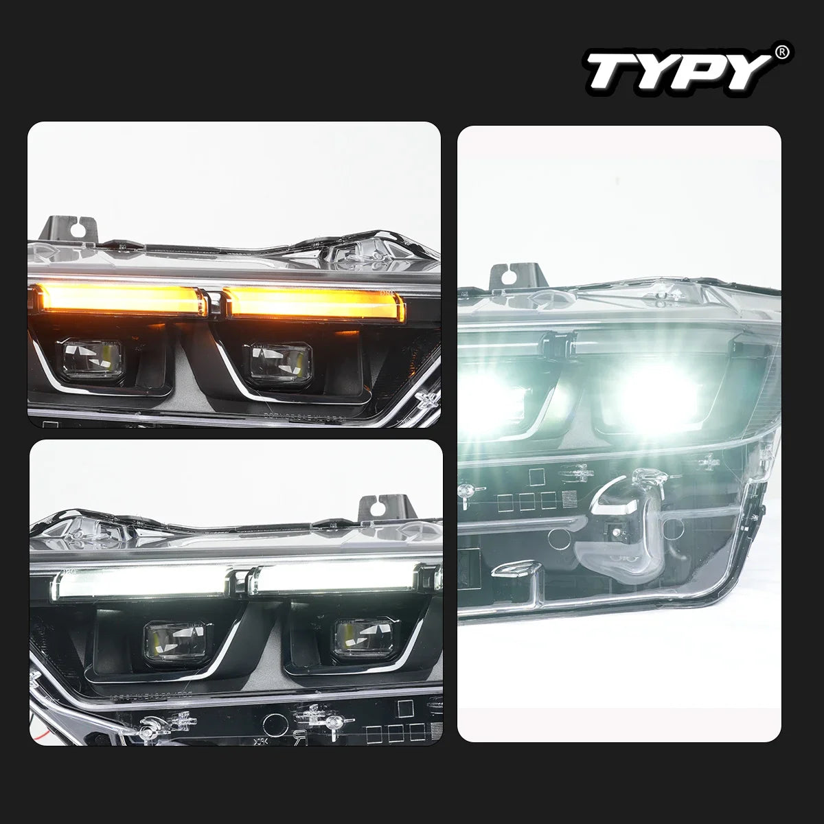Ford Mustang VII S650 2024-2025 Headlight LED Projector Head Lamp  TYPY