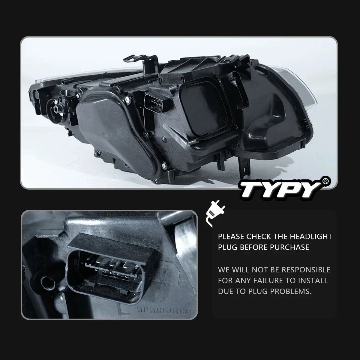 BMW 3 Series E92 E93 2006-2010 Full Led Headlights TYPY