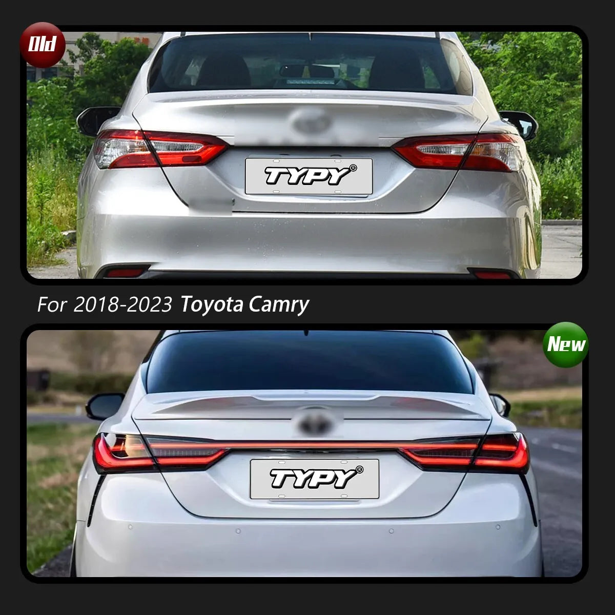 Toyota Camry 2018-2024 LED Tail lights Animation 3pc Full Set TYPY