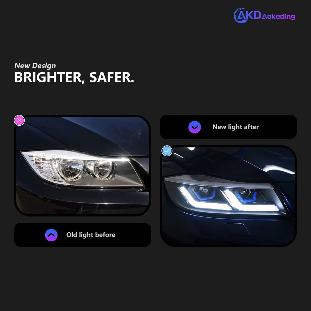 BMW 3 series E90 E91 2005-2012 LED Headlight Projector Lens AKD