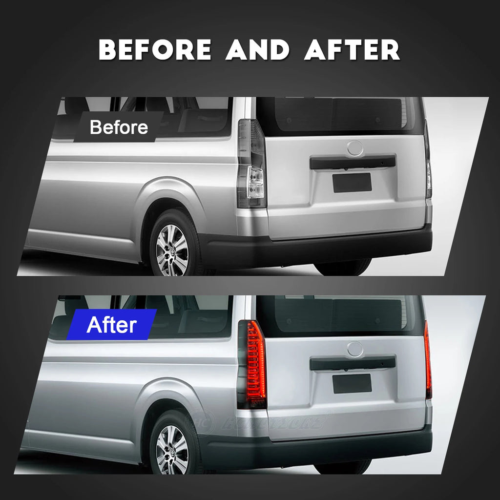 Toyota Hiace 6th 2019-2023 LED Tail lights HCMOTIONZ
