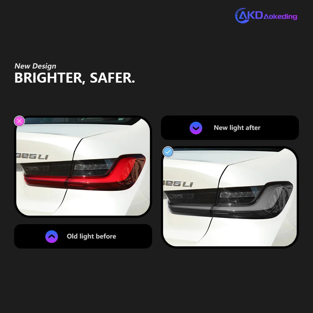 BMW 3 series G20 G28 2019-2021 LED Tail Lights Smoked AKD