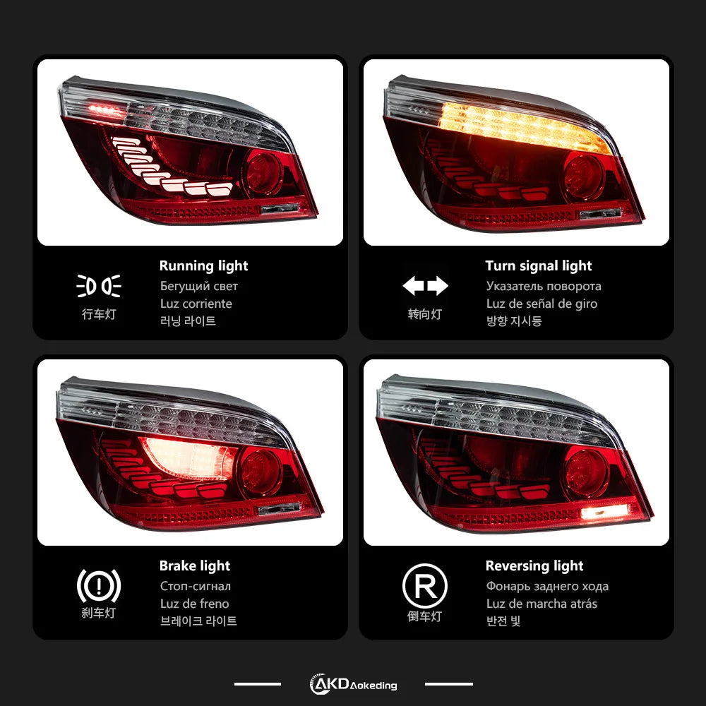 BMW 5 series E60 2003-2010 Tail Light Rear Lamp LED Upgrade