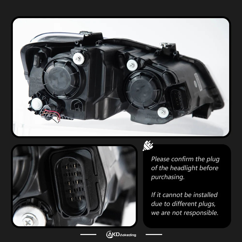 VW Volkswagen Polo MK5 2009-2018 LED Headlights Projector Lens Modern Look AKD