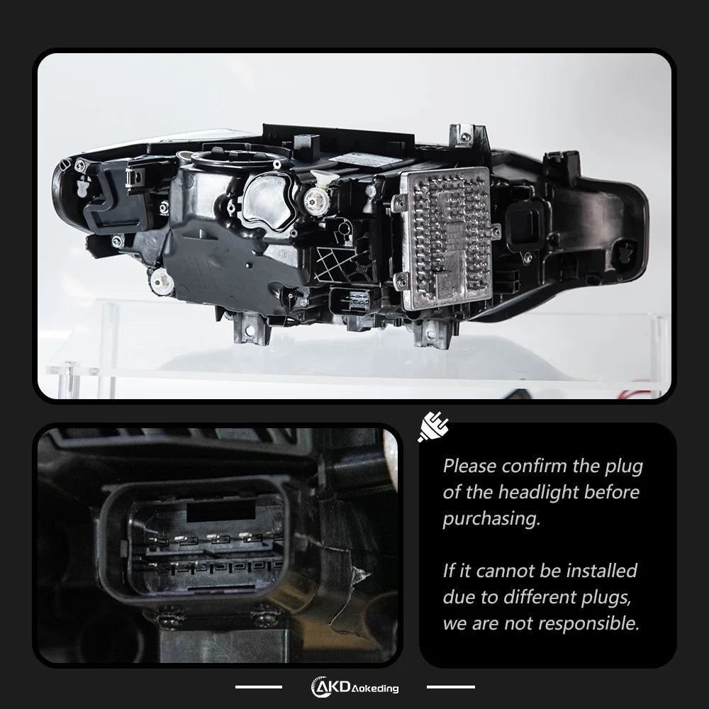 BMW 3 series F30 F31 F35 2013-2019 Lampy przednie reflektory LED Komplet AKD