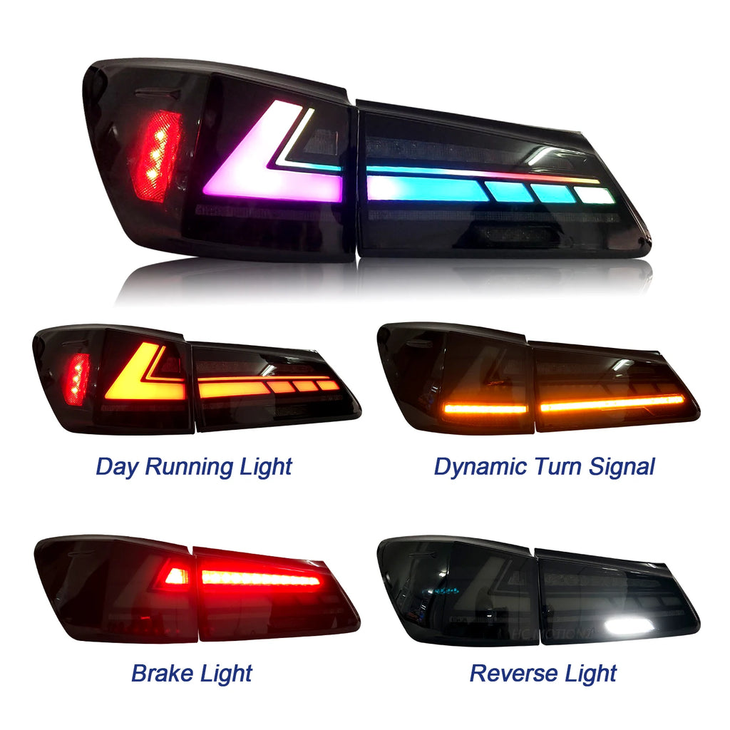Lexus IS IS-F 2006-2013 LED Tail lights RGB HCMOTIONZ