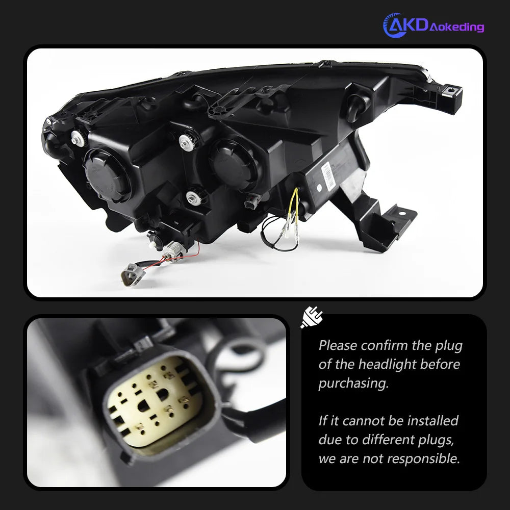Ford Ranger 2016-2021 Reflektory LED Projektorowe Soczewki AKD Nowoczesny Styl