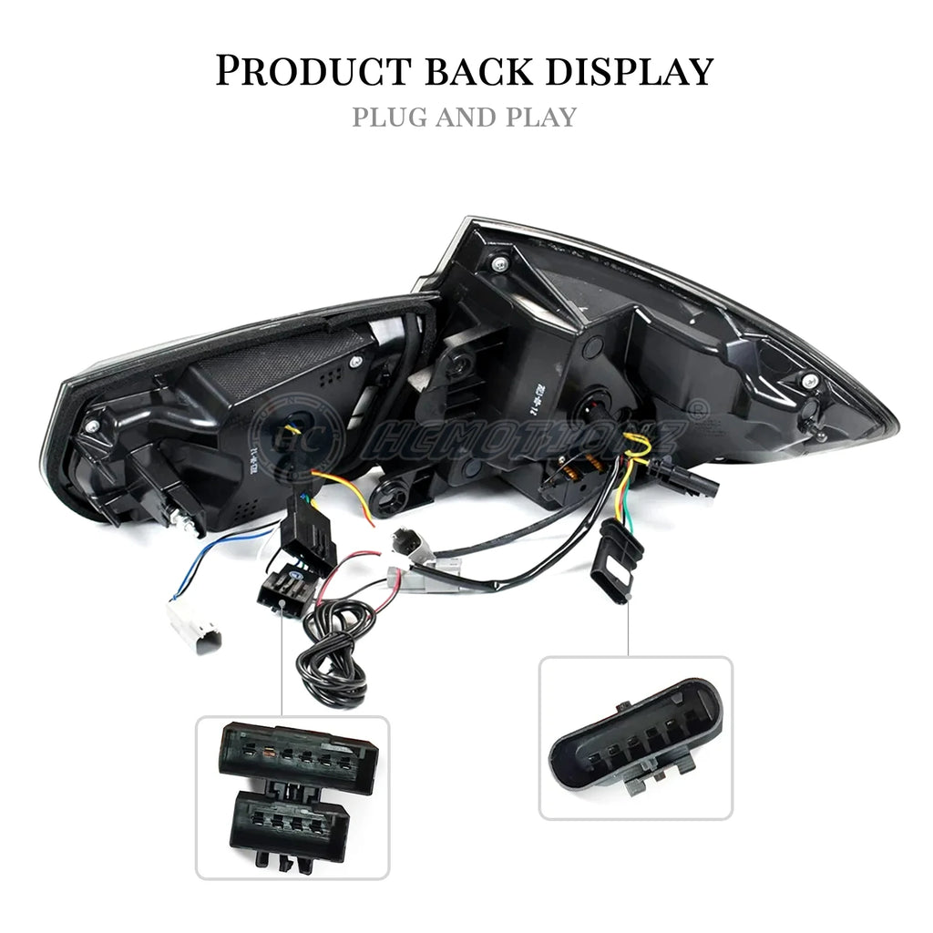 BMW 3 Series F30 F80 2012-2018 LED RGB Tail lights Smoked Laser style HCMOTIONZ