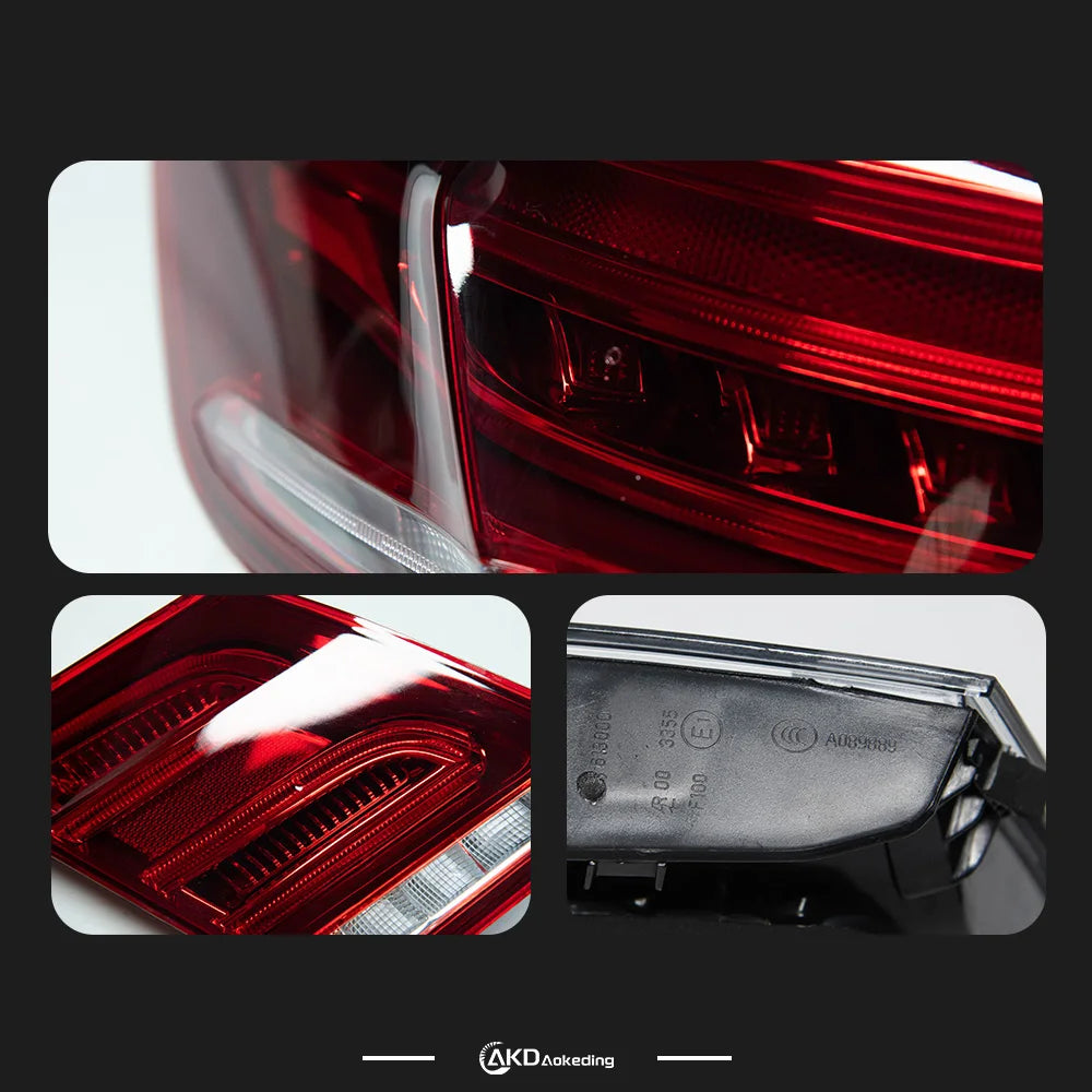 Mercedes-Benz E Class W212 2009-2012 LED Tail lights Modern style Red Smoked AKD