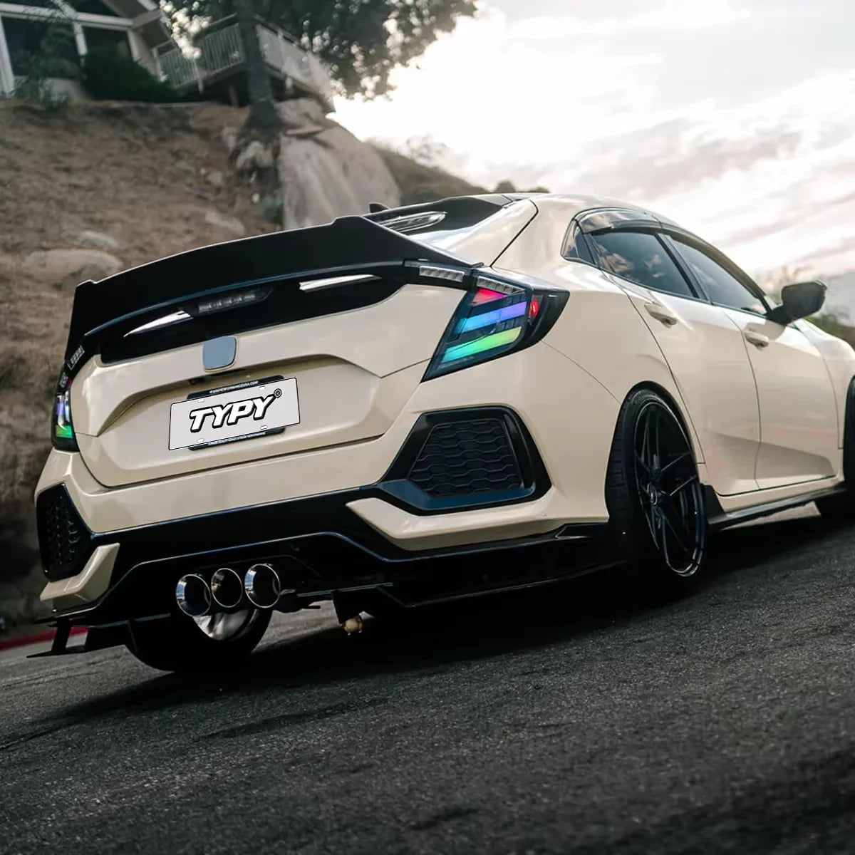 Honda Civic 10th 2016-2020 LED Tail lights RGB Rear Lamps TYPY