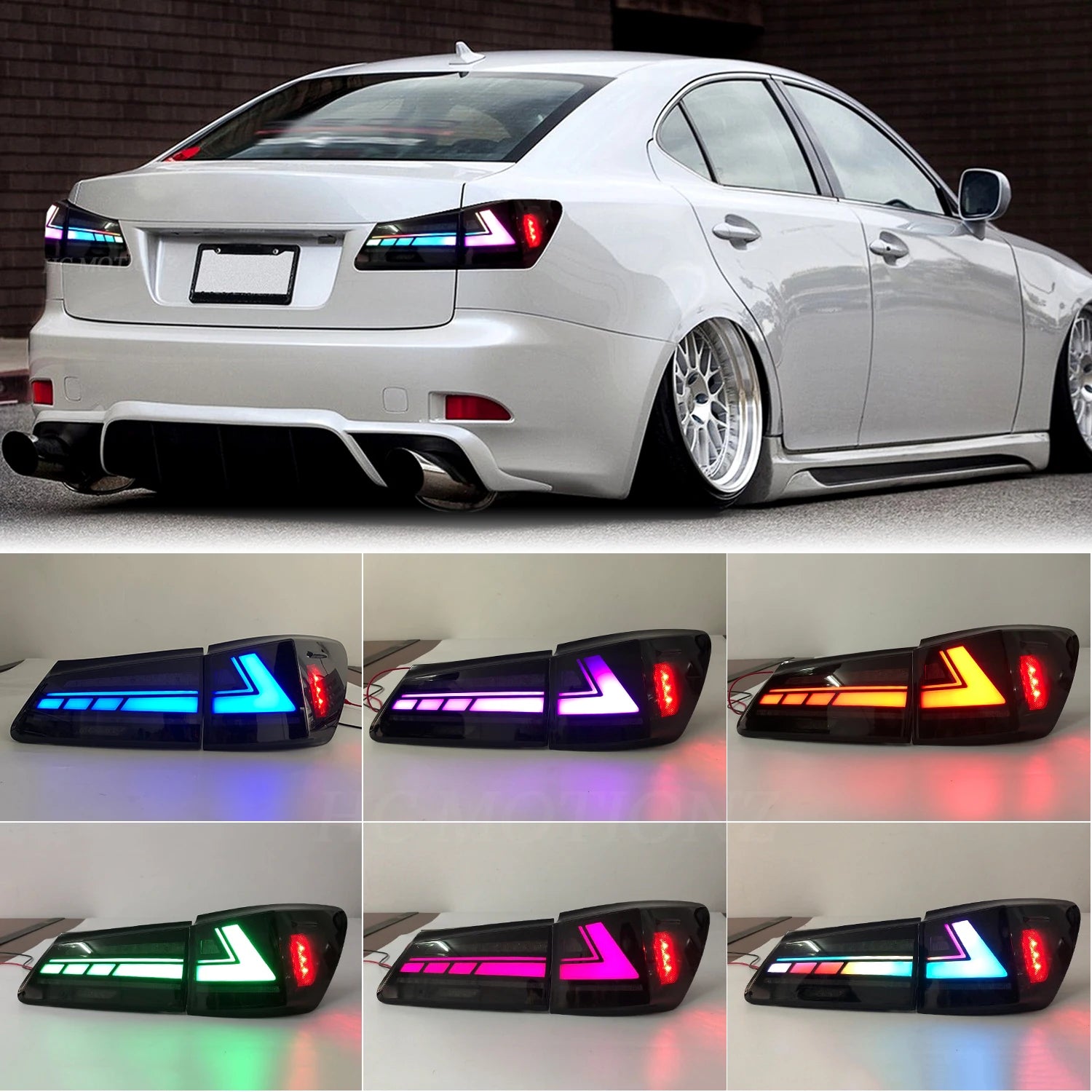 Lexus IS IS-F 2006-2013 LED Tail lights RGB HCMOTIONZ