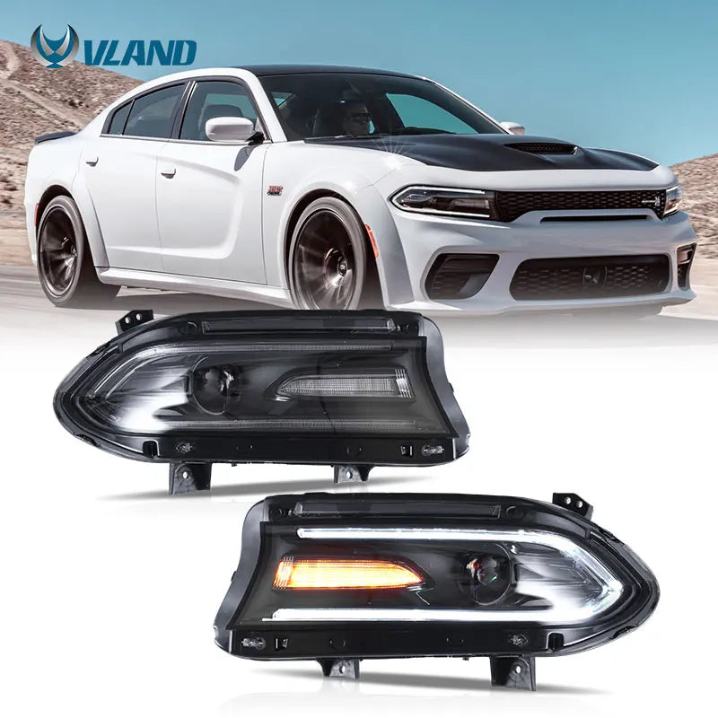 Dodge Charger 2015-2023 LED Halogen Headlights VLAND