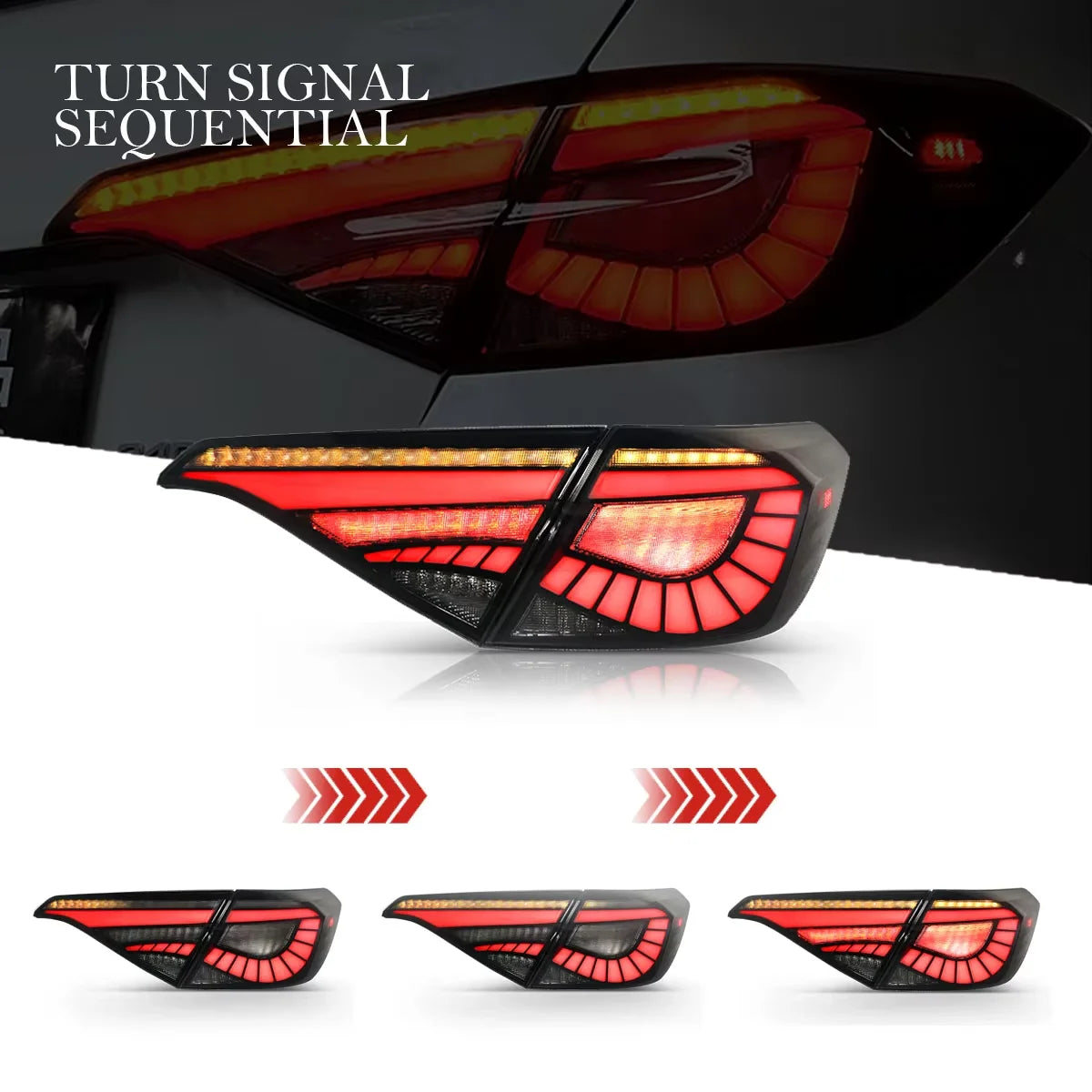 Honda Civic 11th Gen 2022-2023 LED Tail Lights Rear Lamps Sequential Turn Signal TYPY