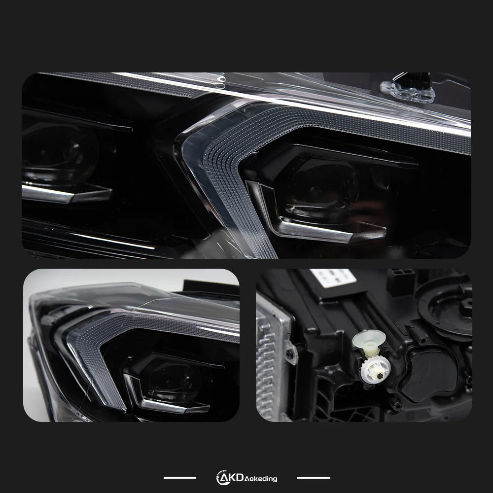 BMW 3 series F30 F31 2012-2019 LED Headlight Projector Lens Black Version AKD