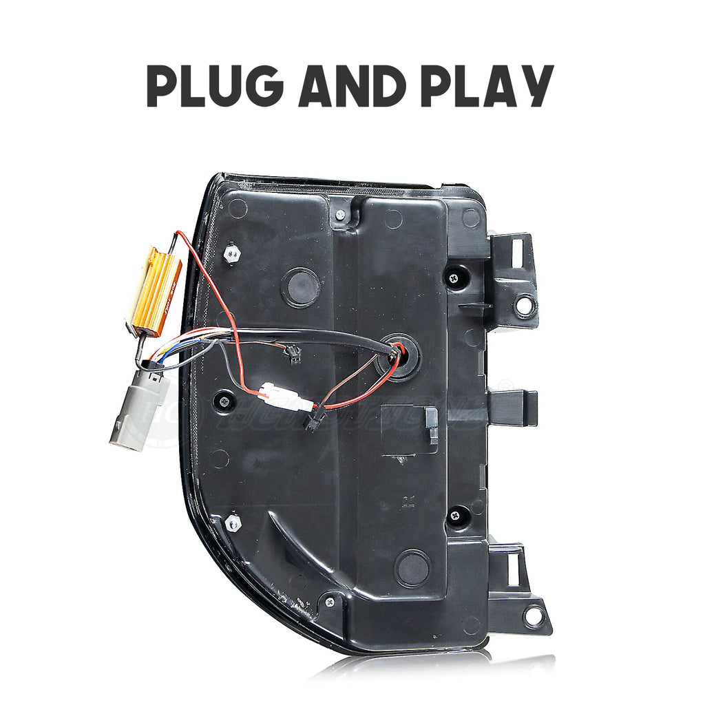 Ford Bronco Sport 2021-2023 LED Tail Lights Sequential Turn Signals Smoked HCMOTIONZ