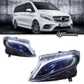 Mercedes-Benz V Class Vito W447 2013-2019 LED Headlights Dynamic Turn Signal AKD
