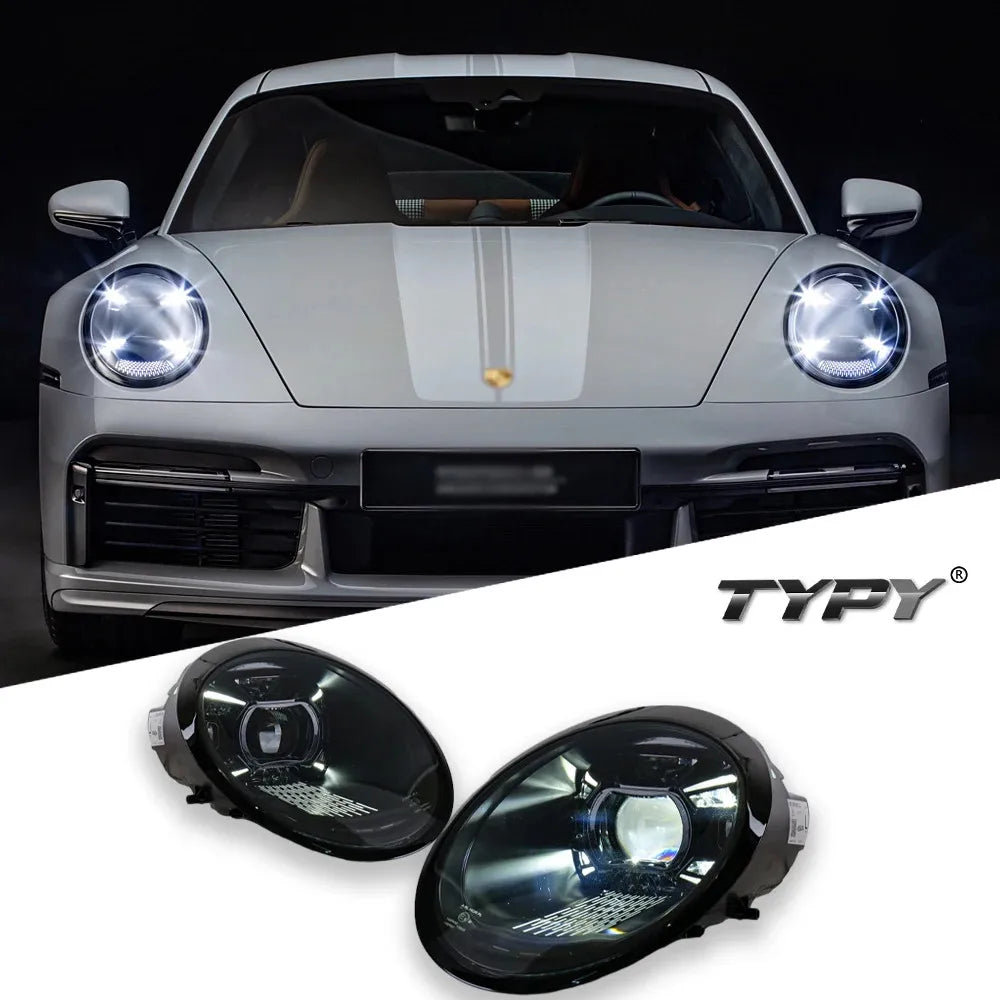 Porsche 911 997 2005-2012 Black Matrix LED Projector Headlights TYPY