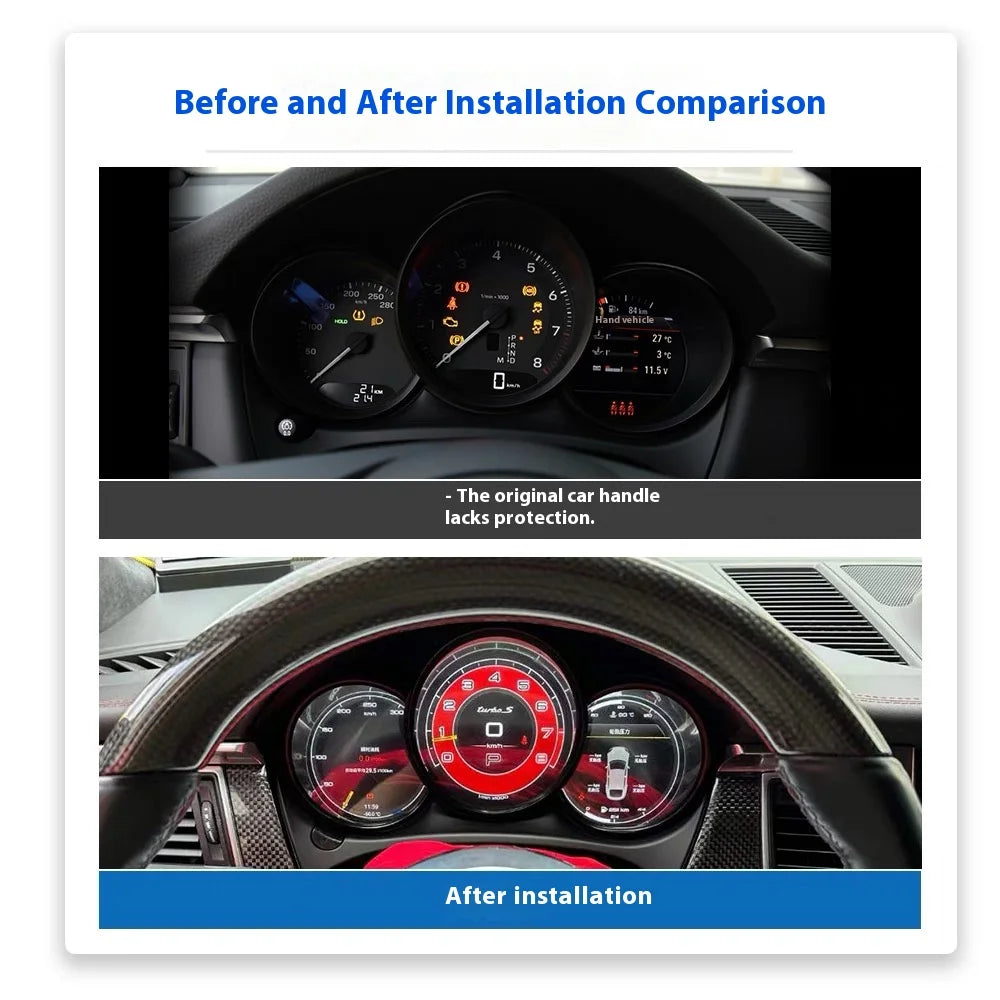 Porsche Macan 2014-2023 High Definition PVC LCD Instrument Cluster Old to New Replacement