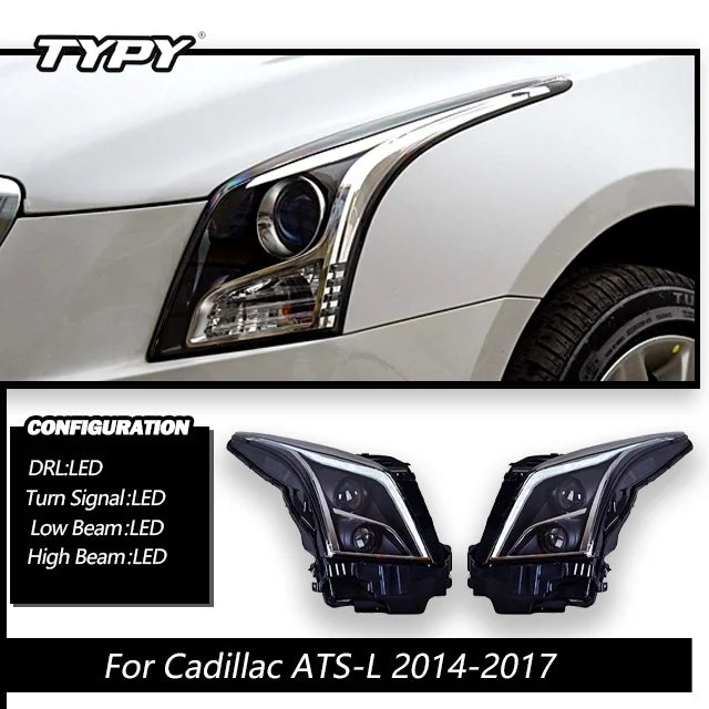 Cadillac ATS 2014-2017 LED Headlights Projector Head Lamp TYPY